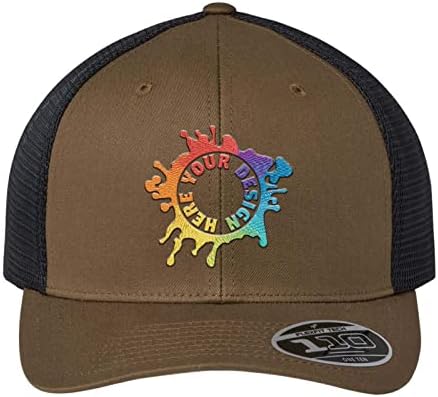 כובעים מותאמים אישית של Mato & Hash עם הלוגו שלי | כובע רקום לעסקים | Trucker Flexfit 110M